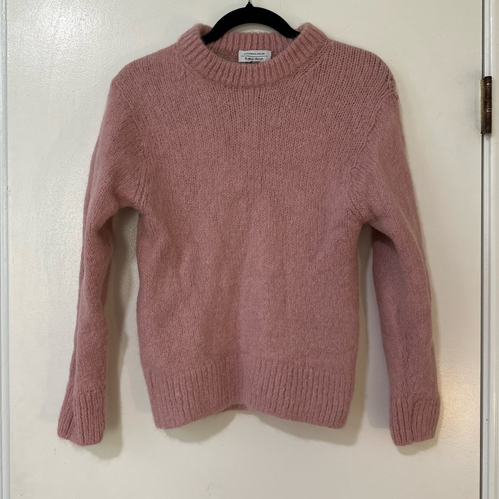 & Other Stories Stockholm Atelier pink Alpaca Wool sweater size XS